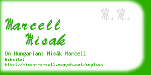 marcell misak business card